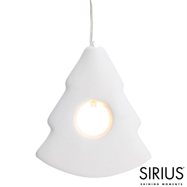irius Oline juletræ i mat keramik med LED lys SIR-33940